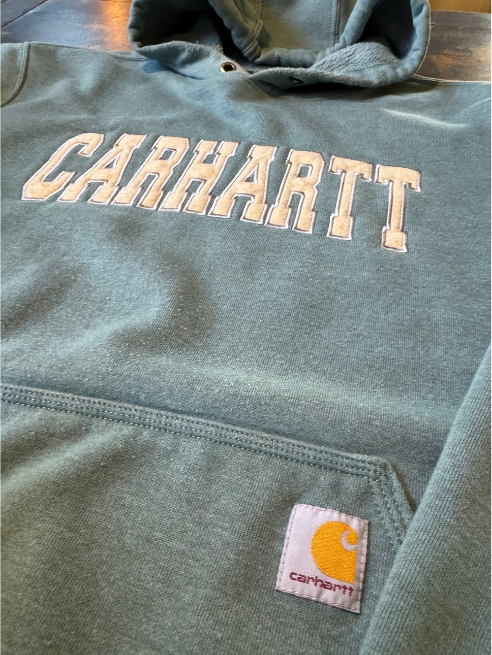 Carhartt hoodie Loose Fit Midweight Logo Sweatshirt(0189) - Picture 3 of 6